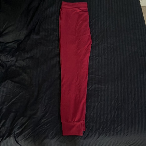 burgundy joggers - Picture 3 of 3
